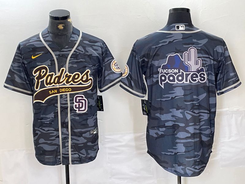 Men San Diego Padres Blank Camo Jointly 2024 Nike MLB Jersey style 7->->MLB Jersey